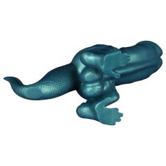   Toppedmonster - dinoszaurusz szilikon dildó - 26 cm (türkiz)