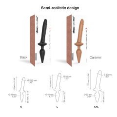   / Strap-on-me Swith Realistic S - 2in1 szilikon dildó (fekete)