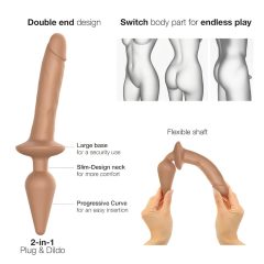   / Strap-on-me Swith Realistic S - 2in1 szilikon dildó (natúr)