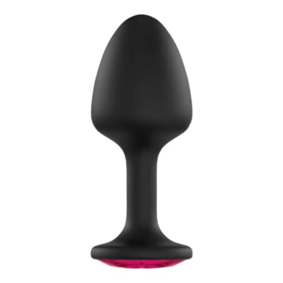 Dorcel Geisha Plug Ruby XL - pink köves anál dildó (fekete)