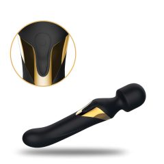   Dorcel Dual Orgasms Gold - akkus, 2in1 masszírozó vibrátor (fekete)