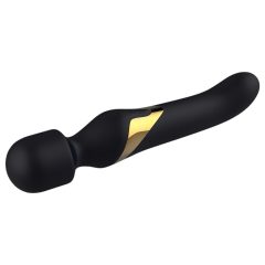   Dorcel Dual Orgasms Gold - akkus, 2in1 masszírozó vibrátor (fekete)