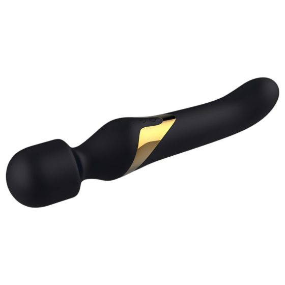 Dorcel Dual Orgasms Gold - akkus, 2in1 masszírozó vibrátor (fekete)