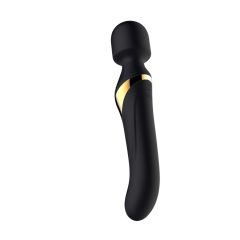   Dorcel Dual Orgasms Gold - akkus, 2in1 masszírozó vibrátor (fekete)