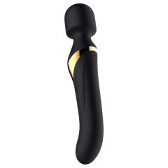   Dorcel Dual Orgasms Gold - akkus, 2in1 masszírozó vibrátor (fekete)