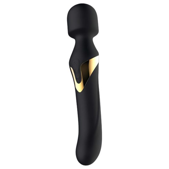 Dorcel Dual Orgasms Gold - 2in1 masszírozó vibrátor (fekete)