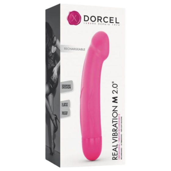 Dorcel Real Vibration M 2.0 - akkus vibrátor (pink)