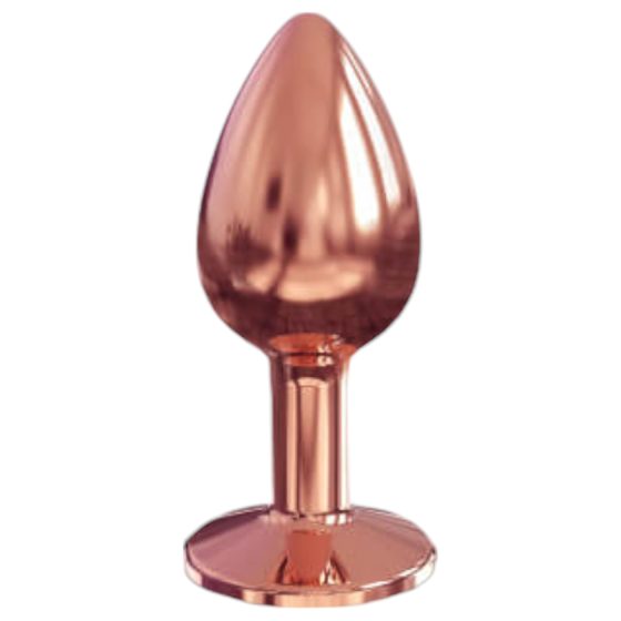 Dorcel Diamond Plug S - alumínium anál plug - kicsi (rózsaarany)