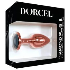   Dorcel Diamond Plug S - alumínium anál plug - kicsi (rózsaarany)