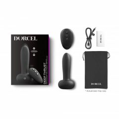   Dorcel Deep Thrust - akkus, rádiós lökő vibrátor (fekete)