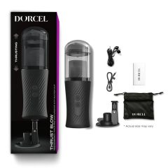   Dorcel Thrust Blow - akkus, talpas, lökő maszturbátor (fekete)