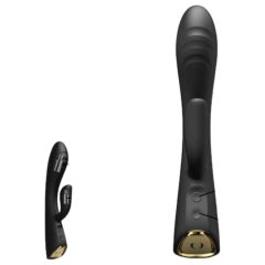   Dorcel Flexi Rabbit - melegítős csiklókaros vibrátor (fekete)