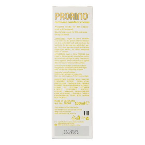 HOT Prorino - anál ápoló krém (100ml)