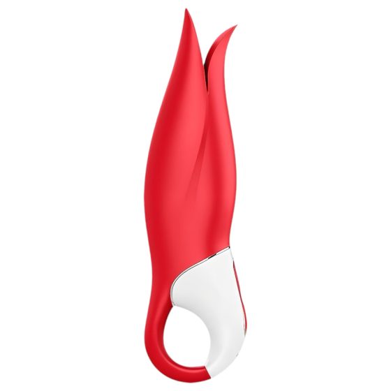 Satisfyer Power Flower - akkus, vízálló vibrátor (piros)