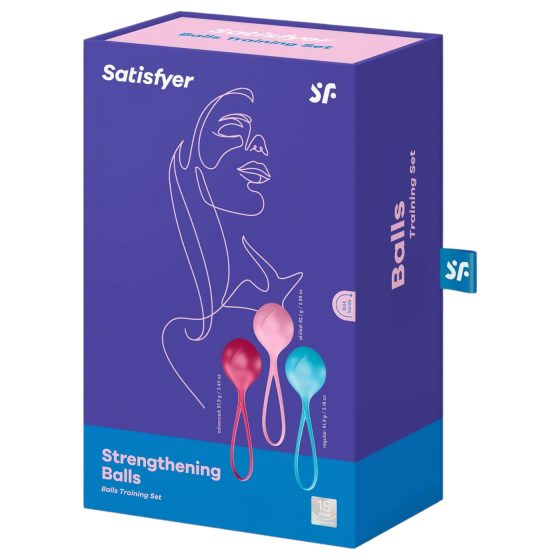 Satisfyer Strengthening Balls - szimpla gésagolyó szett (3 részes)