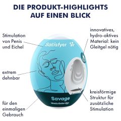 Satisfyer Egg Savage - maszturbációs tojás (1db)