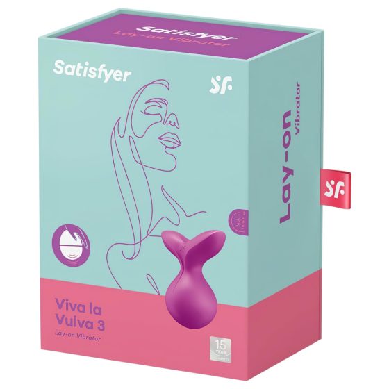 / Satisfyer Viva la Vulva 3 - csiklóvibrátor (viola)