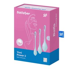   Satisfyer Yoni Power 2 - gésagolyó szett - kék (3 részes)