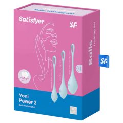   Satisfyer Yoni Power 2 - gésagolyó szett - kék (3 részes)