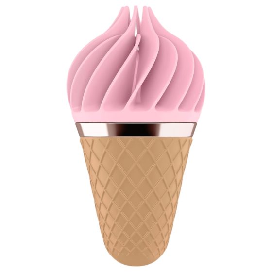 Satisfyer Sweet Treat - akkus, forgó csiklóvibrátor (pink-barna)