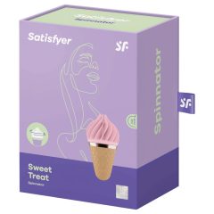   Satisfyer Sweet Treat - akkus, forgó csiklóvibrátor (pink-barna)