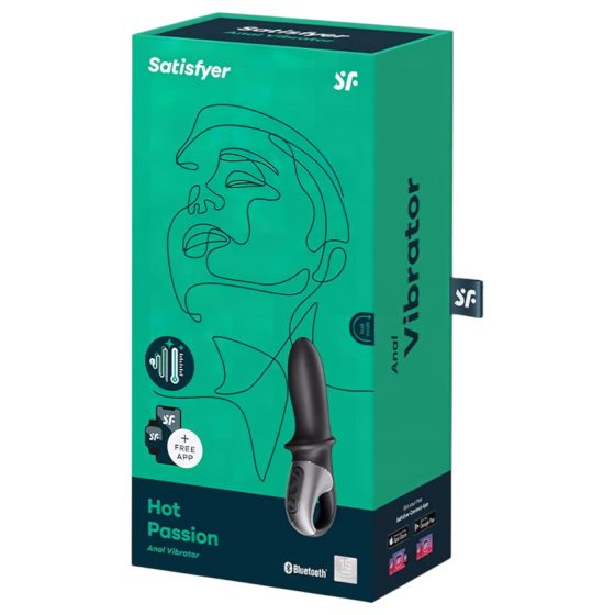 Satisfyer Hot Passion - okos melegítő anál vibrátor (fekete)