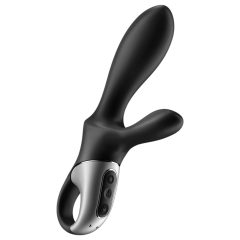   Satisfyer Heat Climax+ - okos, melegítő, karos análvibrátor (fekete)