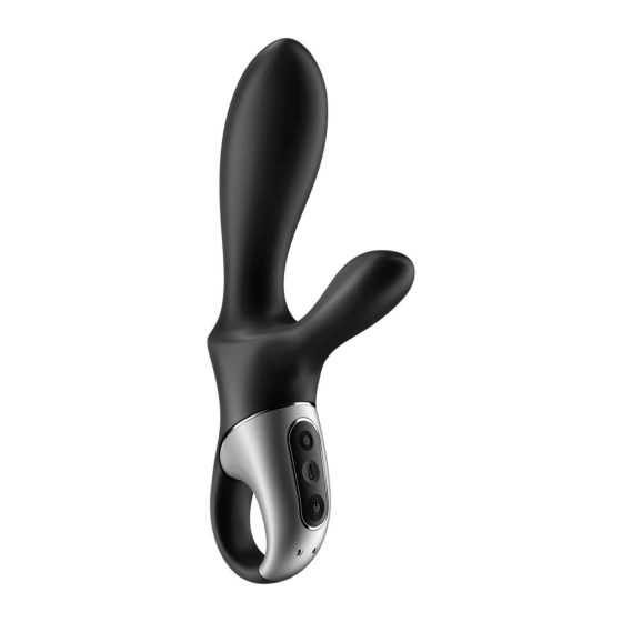 Satisfyer Heat Climax+ - okos, melegítő, karos análvibrátor (fekete)