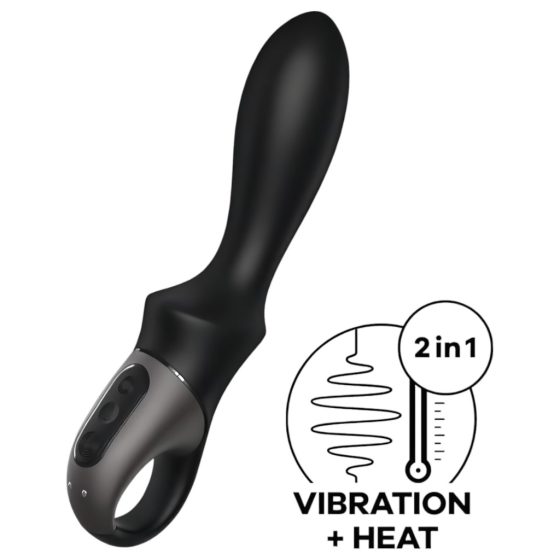 Satisfyer Heat Climax - okos, melegítő análvibrátor (fekete)