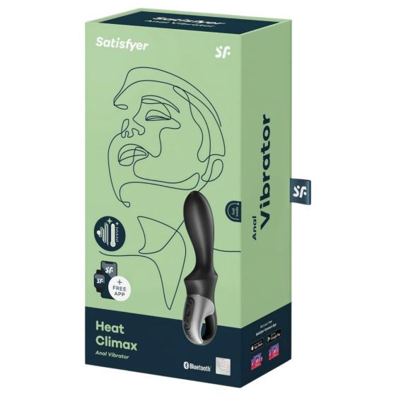 Satisfyer Heat Climax - okos, melegítő análvibrátor (fekete)