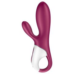   Satisfyer Hot Bunny - okos csiklókaros melegítő vibrátor (piros)