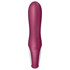   Satisfyer Hot Bunny - okos csiklókaros melegítő vibrátor (piros)