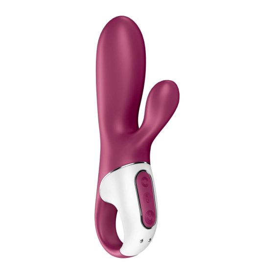 Satisfyer Hot Bunny - okos csiklókaros melegítő vibrátor (piros)