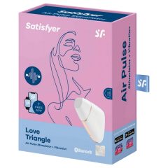   Satisfyer Love Triangle - okos léghullámos csiklóizgató (fehér)