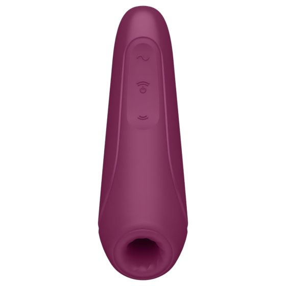 Satisfyer Curvy 1+ - okos léghullámos csiklóizgató (vörös)