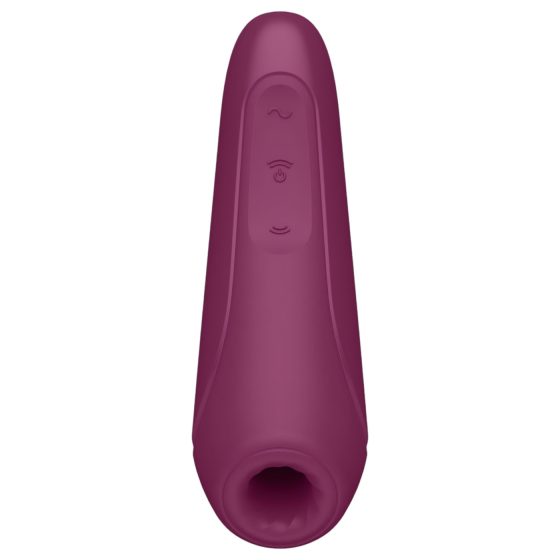 Satisfyer Curvy 1+ - okos léghullámos csiklóizgató (vörös)