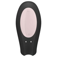   Satisfyer Double Joy - okos, akkus, vízálló párvibrátor (fekete)