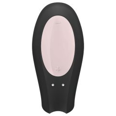   Satisfyer Double Joy - okos vízálló párvibrátor (fekete)