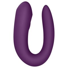   Satisfyer Double Joy - okos, akkus, vízálló párvibrátor (lila)