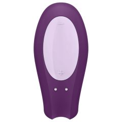   Satisfyer Double Joy - okos, akkus, vízálló párvibrátor (lila)