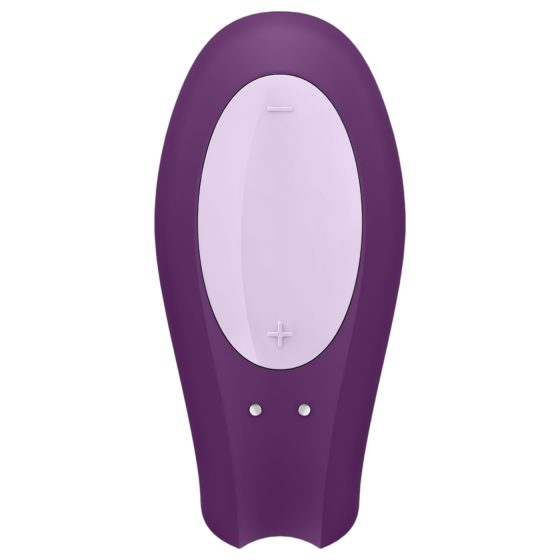 Satisfyer Double Joy - okos, vízálló párvibrátor (lila)