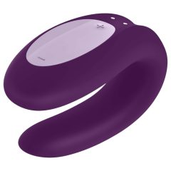   Satisfyer Double Joy - okos, akkus, vízálló párvibrátor (lila)