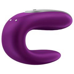   Satisfyer Double Fun - okos, vízálló, rádiós párvibrátor (lila)