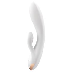   Satisfyer Double Flex - okos, dupla csiklókaros vibrátor (fehér)