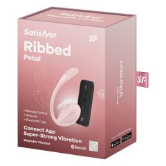 Satisfyer Ribbed Petal - rádiós vibrációs tojás (pink)