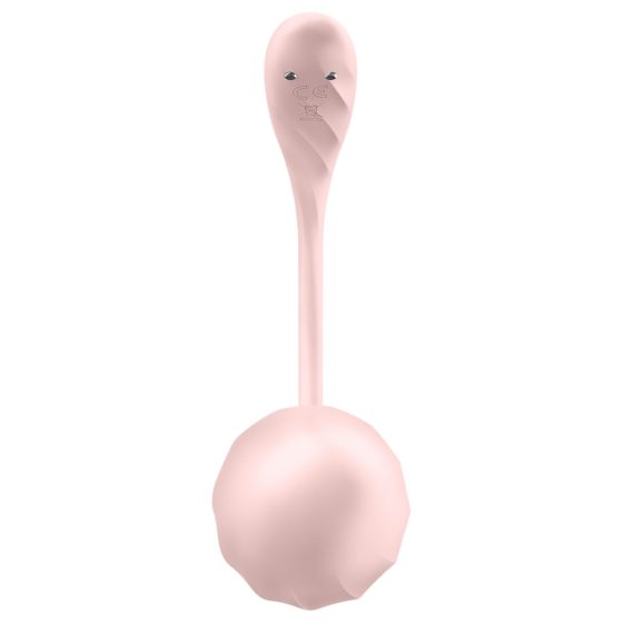 Satisfyer Ribbed Petal - rádiós vibrációs tojás (pink)