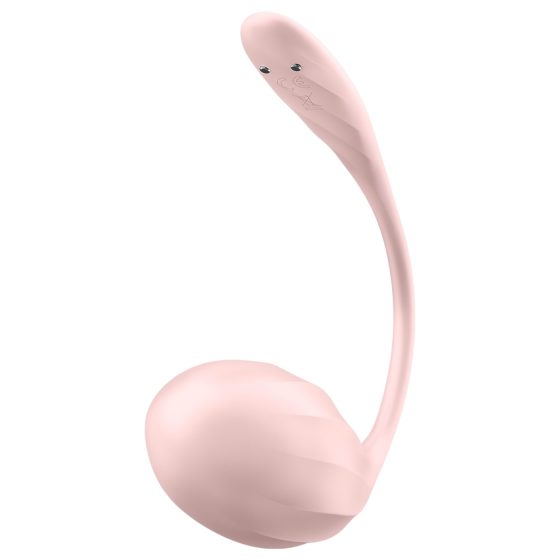 Satisfyer Ribbed Petal - rádiós vibrációs tojás (pink)