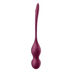   Satisfyer Love Birds Vary - okos, variálható gésagolyó (bordó)