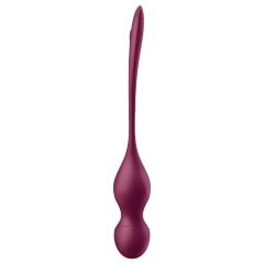   Satisfyer Love Birds Vary - okos, variálható gésagolyó (bordó)