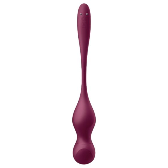 Satisfyer Love Birds Vary - okos, variálható gésagolyó (bordó)